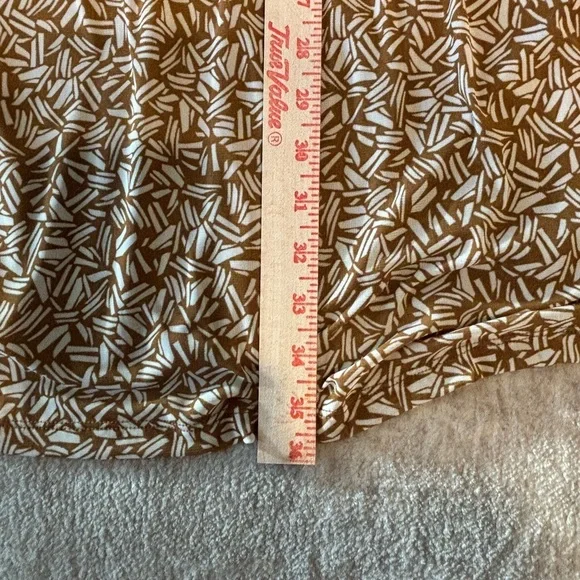 Old Navy Brown Patterned Midi Dress - Picture 5 of 8